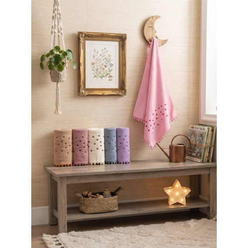 50X90 BUKLE NAKIŞLI PONPONLU DÜZİNESİ 2200 GR
